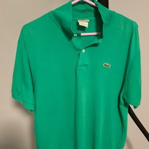 Men’s Lacoste polo green size 5